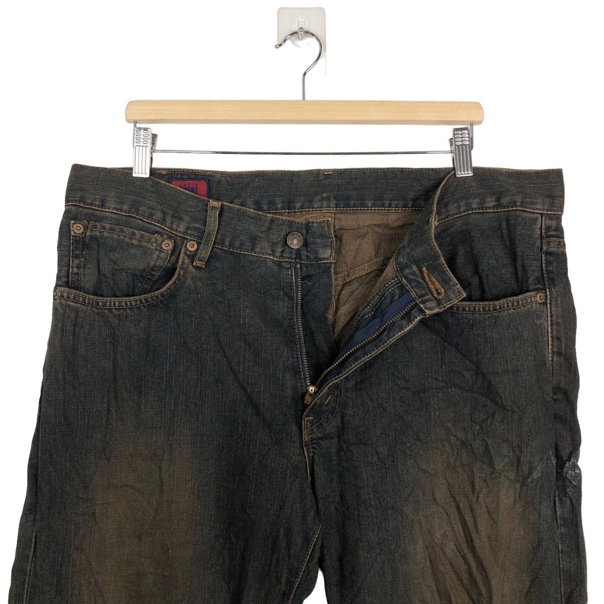 Japanese Brand 🔥90’s Vintage Distressed Denim Jeans Edwin 503 Regular Punk Size US 37 - 10 Thumbnail