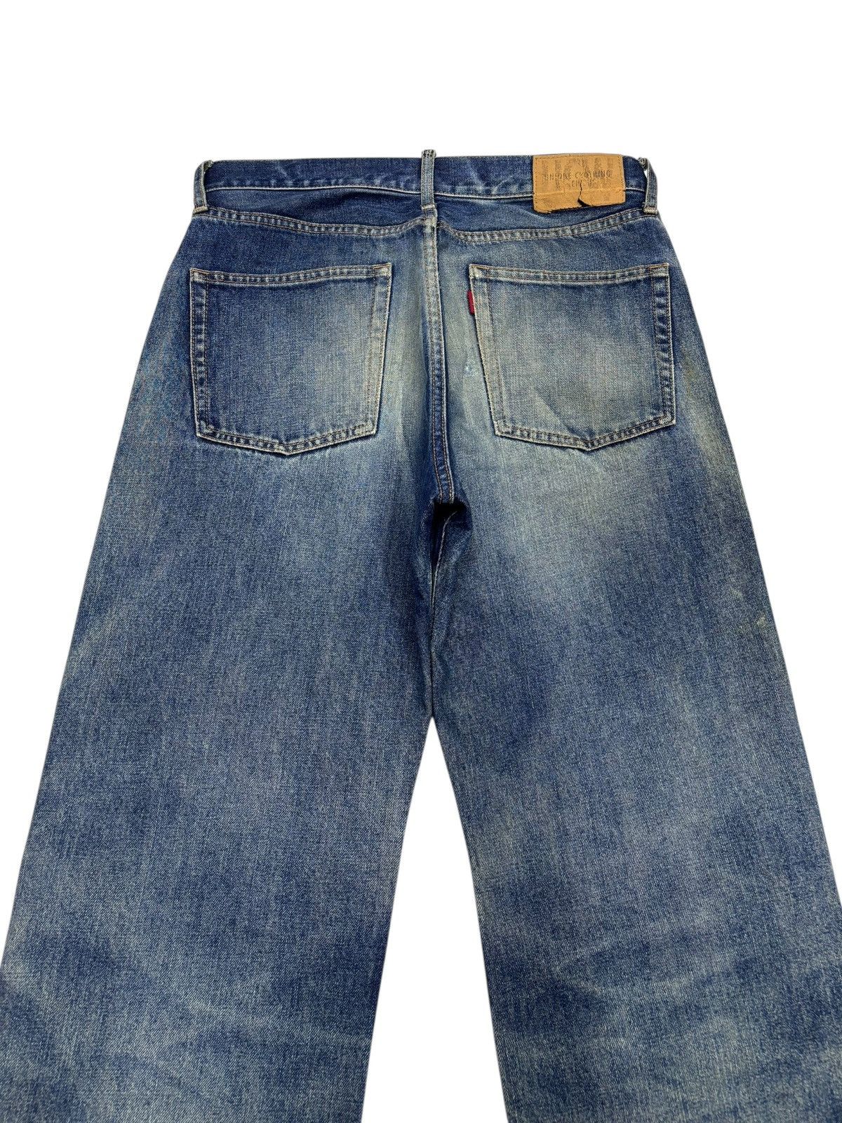 Warehouse 💥BAGGY💥WAREHOUSE UNIQUE CLOTHING SASHIKO STITCH BAGGY JEANS Size US 30 / EU 46 - 6 Thumbnail