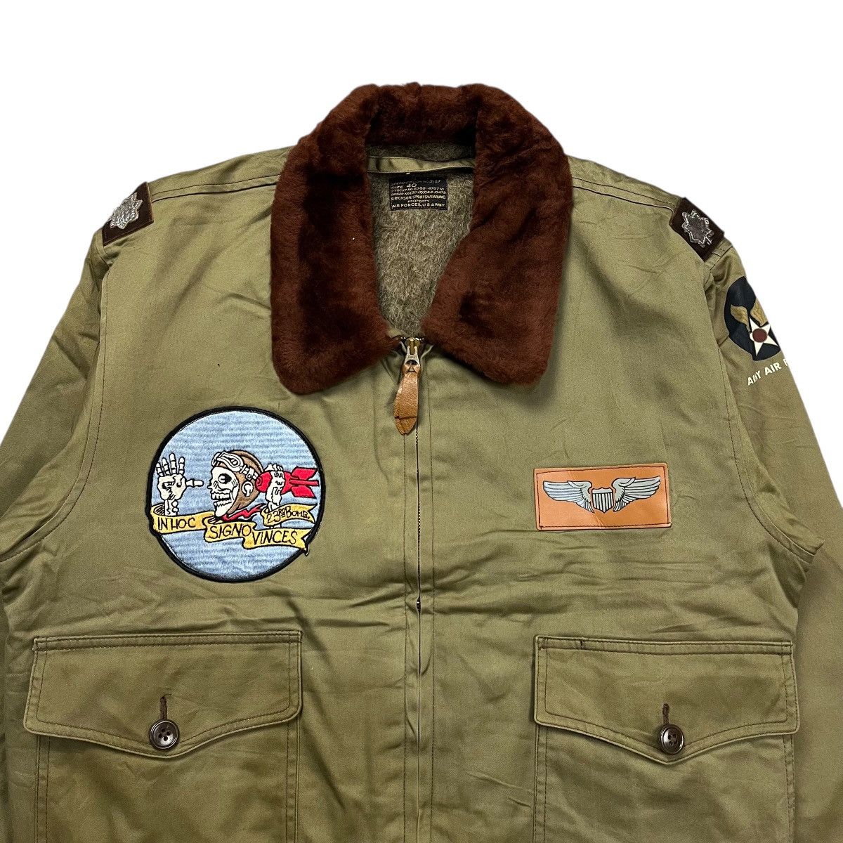 Buzz Rickson's Vintage Buzz Ricksons B-10 USAF Bomber Flight Jacket Size US L / EU 52-54 / 3 - 6 Thumbnail