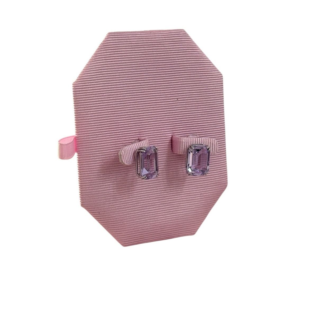 Swarovski Swarovski Millenia Stud Earrings, Octagon Cut, Purple Size ONE SIZE - 6 Thumbnail