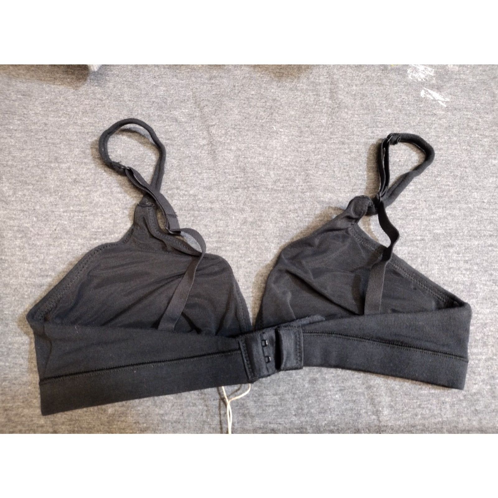 SKIMS SKIMS Triangle Bralette Women XS Soot Cotton Jersey Bralette Adjustable Strap Wireless 90s Colorful Rose Theme Brand: Skims Size ONE SIZE - 2 Thumbnail