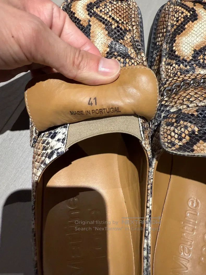 Martine Rose Martine Rose Snake pattern half-shoe leather shoes Size US 8 / EU 41 - 4 Thumbnail
