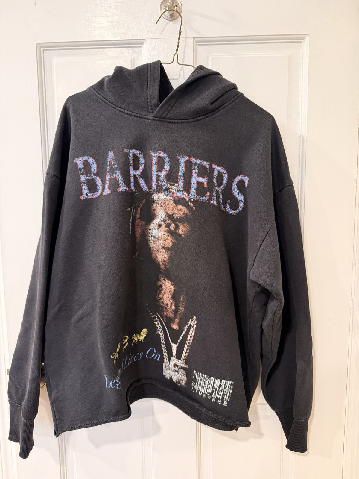 Barriers Pop Smoke Hoodie Black Size Large Lightly Worn