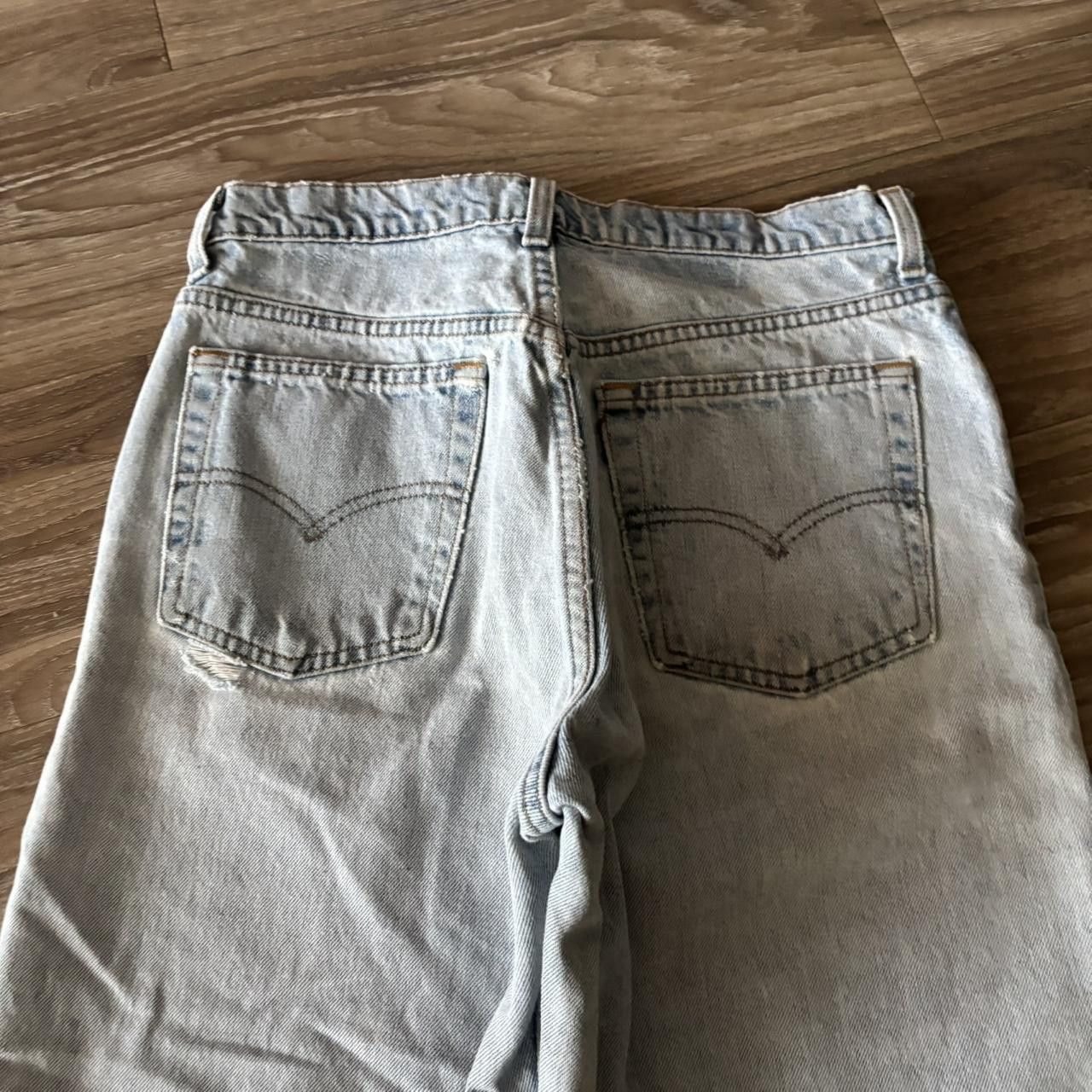 Levi's Crazy Vintage 90s Baggy Light Wash Levis Distressed Denim Jeans! 30x32 Size US 30 / EU 46 - 7 Thumbnail