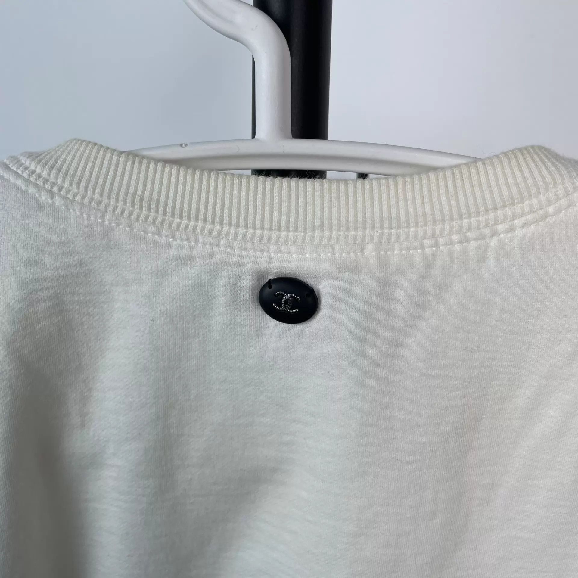 Chanel Chanel Cotton Knit White Tee 34 Size XS / US 0-2 / IT 36-38 - 7 Thumbnail