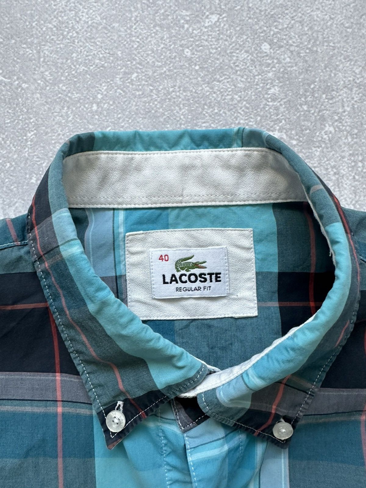 Lacoste Lacoste short sleeve shirt classic nova check size 40 Size US M / EU 48-50 / 2 - 4 Thumbnail