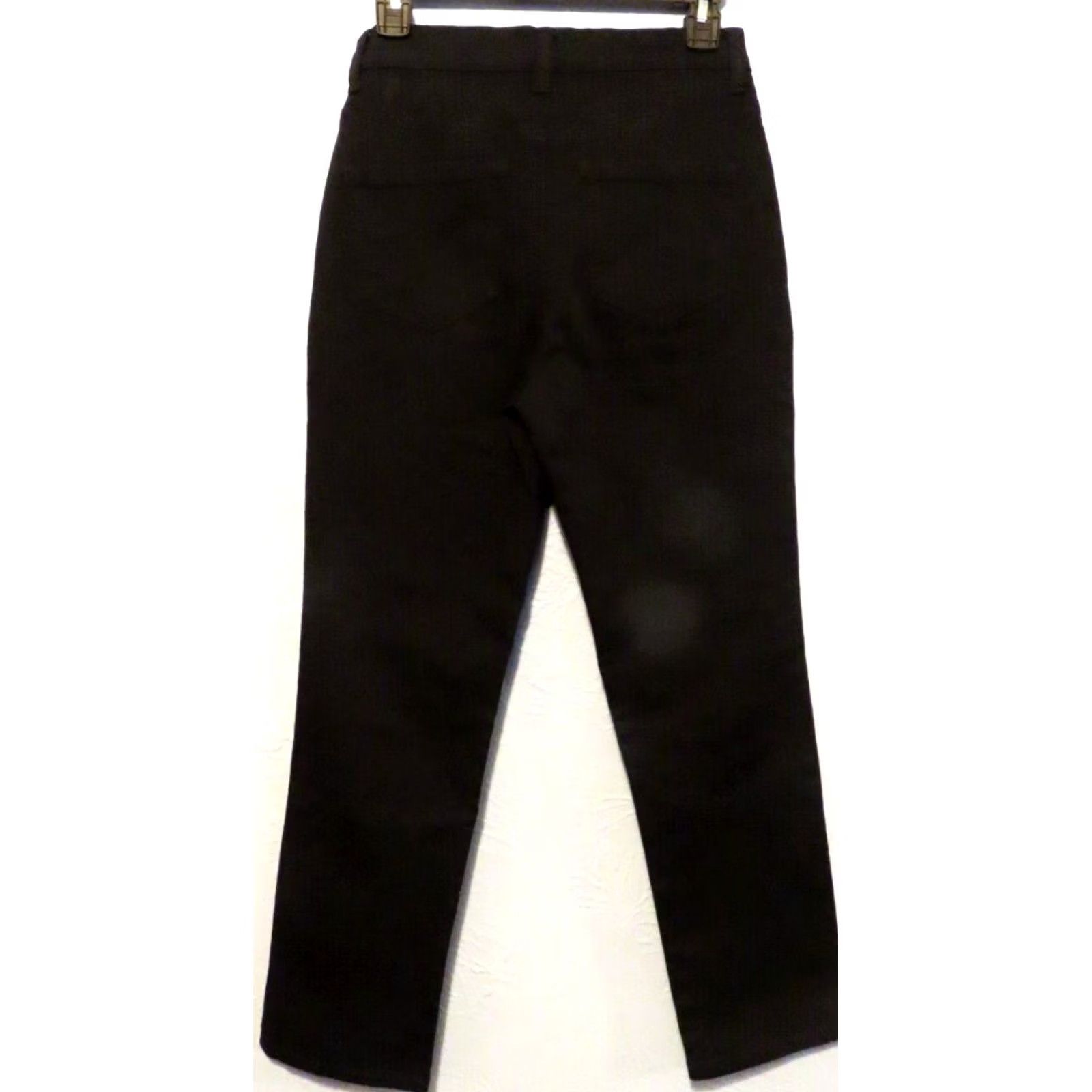 Gloria Vanderbilt Gloria Vanderbilt Amanda Jeans Women's Black Straight Denim Pants Regular Fit 26x25 5-Pocket Shaping Stretch Logo Pocket Details Size 28" / US 6 / IT 42 - 8 Thumbnail