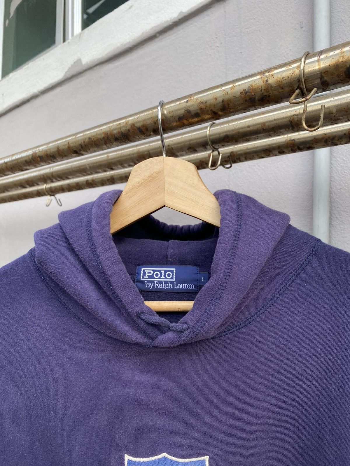 Polo Ralph Lauren OG 90s POLO RALPH LAUREN “K-Swiss” Center Logo Hoodie Size US L / EU 52-54 / 3 - 6 Thumbnail