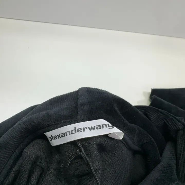 Alexander Wang Alexander Wang Black Cropped Hoodie for Women - Size L / US 10 / IT 46 - 5 Thumbnail