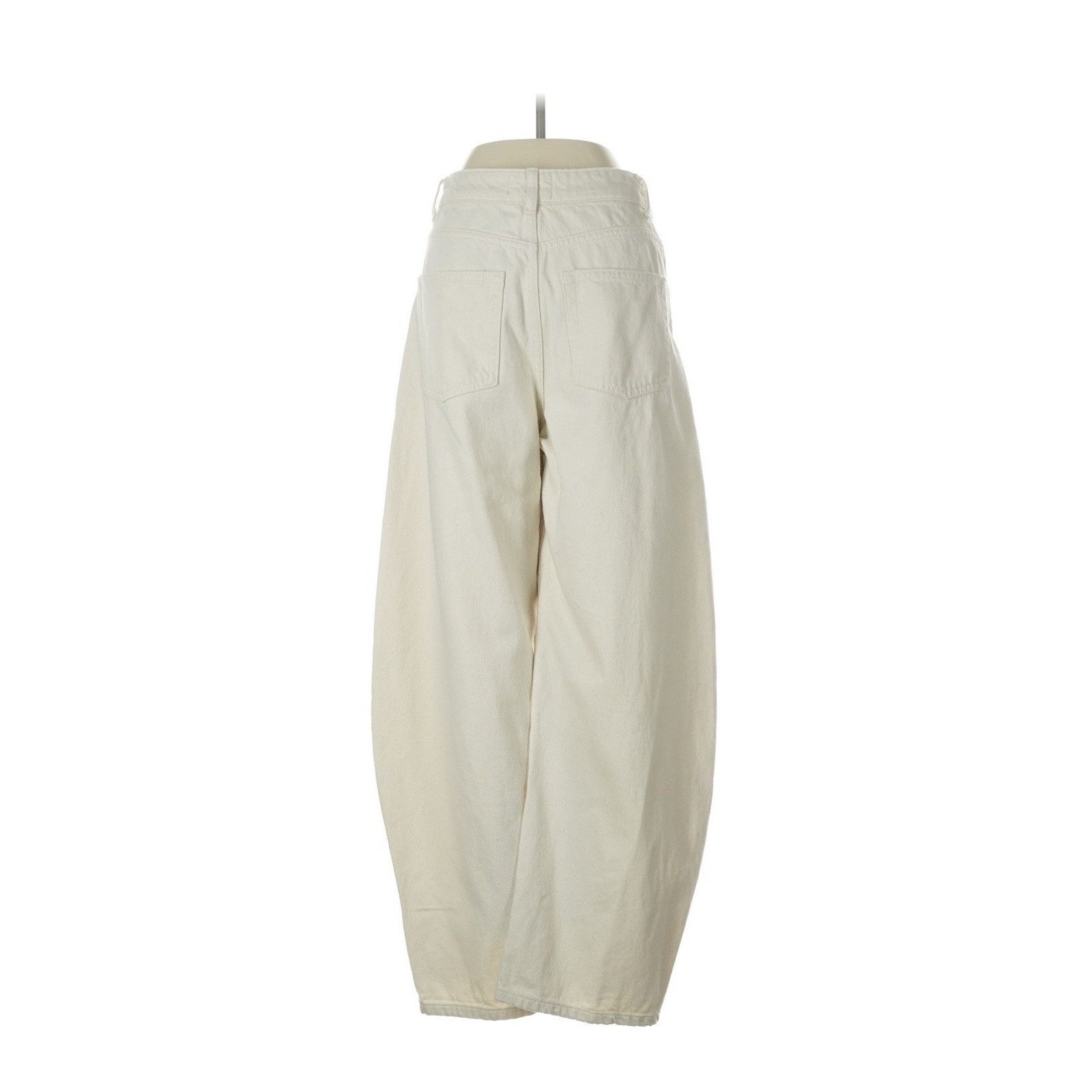 Asos ASOS DESIGN high waisted barrel leg jean Ecru Swirl Design 2 Size 26" / US 2 / IT 38 - 3 Thumbnail