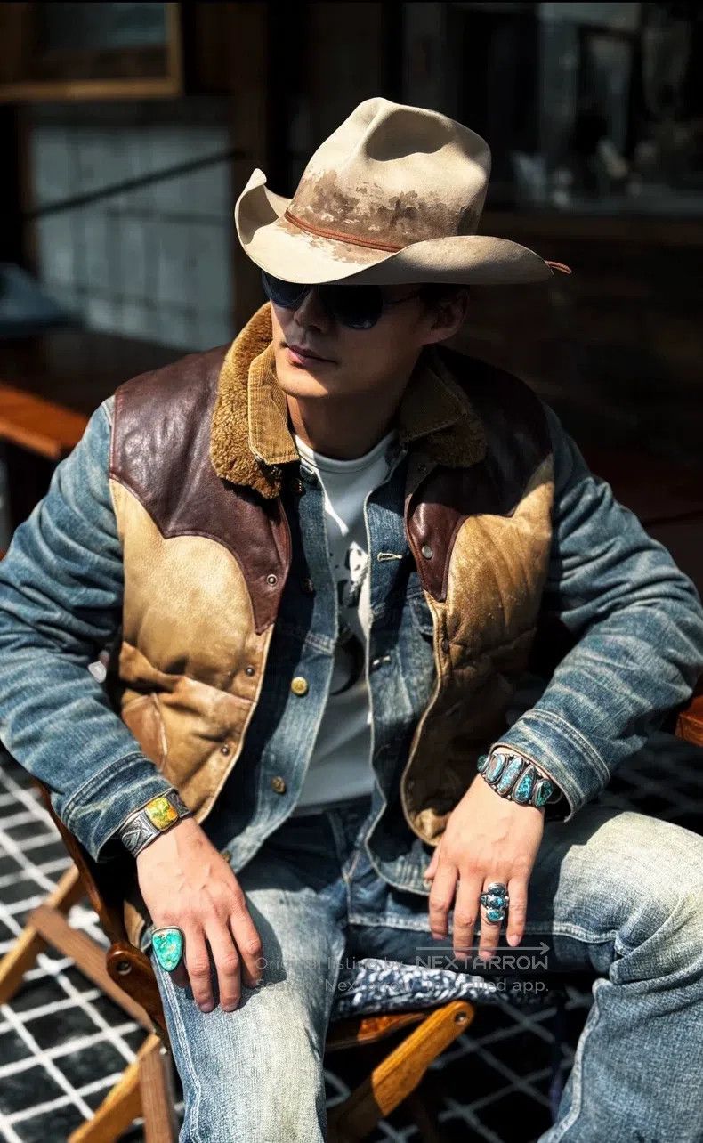 RRL Ralph Lauren RRL Ralph Lauren Vintage Deerhide and Buffalo Leather Patc Size US XS / EU 42 / 0 - 8 Thumbnail