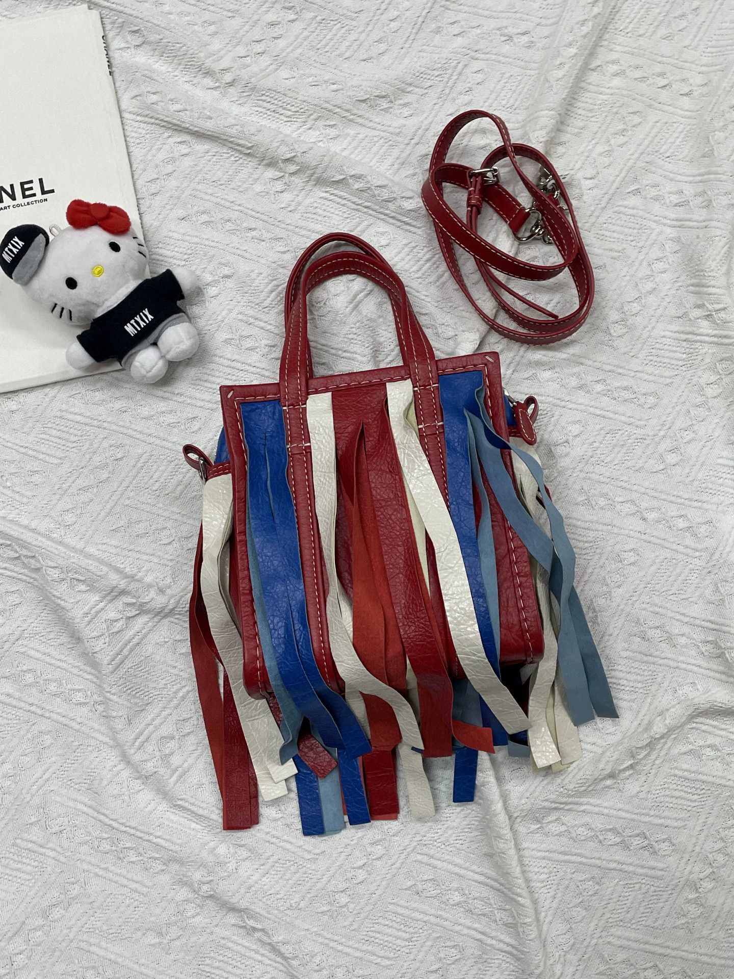 Balenciaga Balenciaga colorblock tassel tote/crossbody with strap Size ONE SIZE - 1 Thumbnail