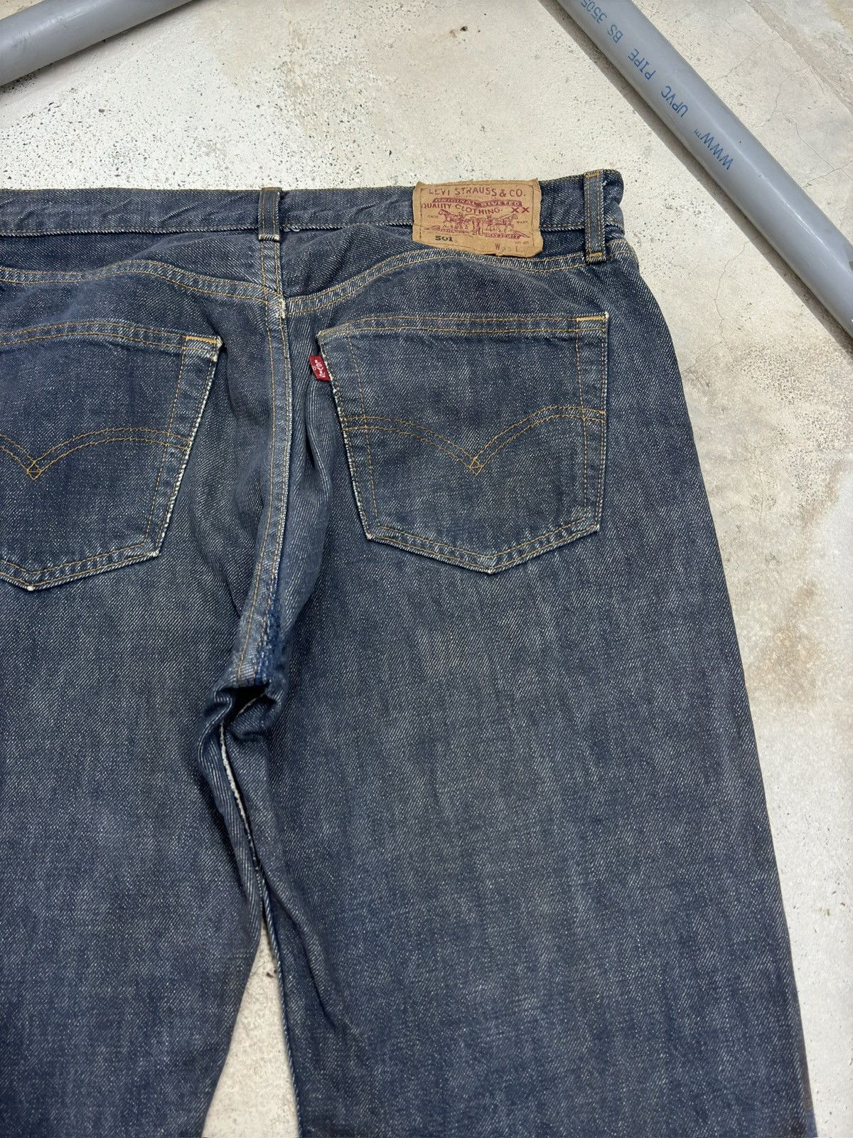 Levi's Vintage Levi’s 501 Rusty Mud Wash Distressed Jeans Size US 31 - 12 Thumbnail
