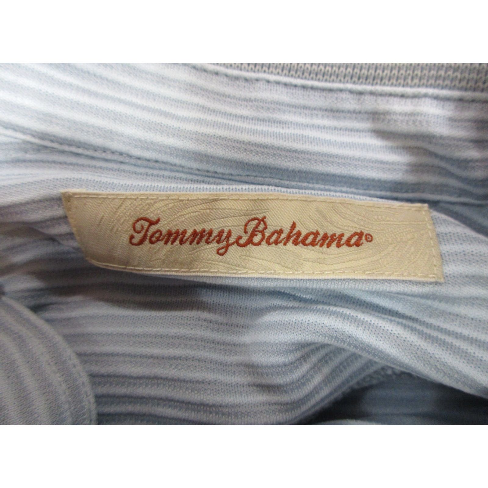 Tommy Bahama Tommy Bahama Polo Shirt Mens XL Blue Short Sleeve Collared Stripe Size US XL / EU 56 / 4 - 6 Thumbnail
