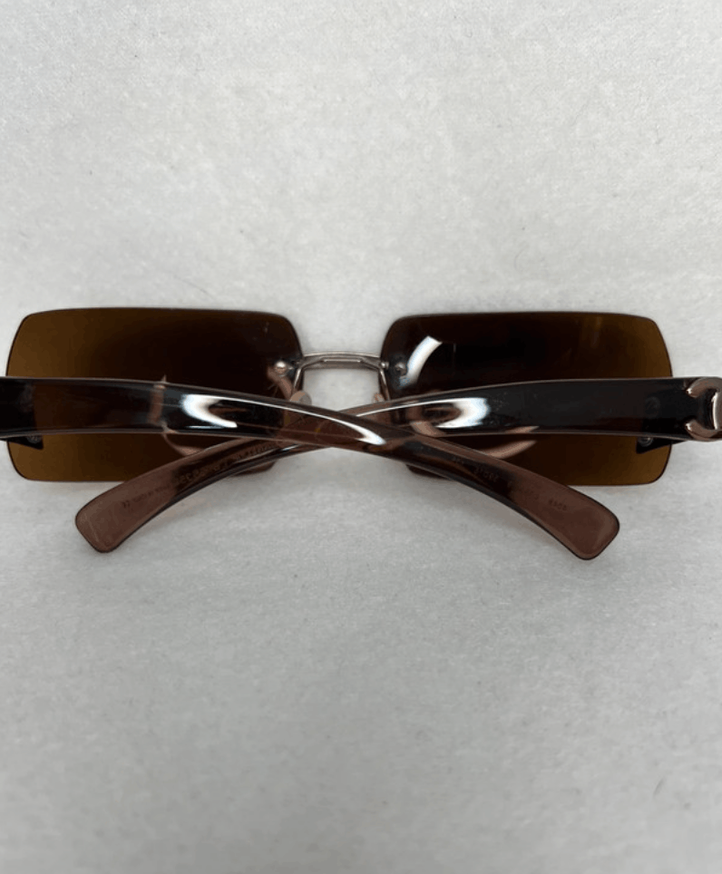 Chanel Chanel Sunglasses 4048 Rhinestone CC 4017 Rimless Vintage Size ONE SIZE - 8 Thumbnail