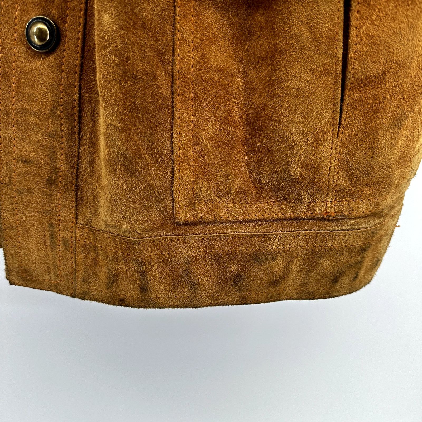Vintage VTG Areitio Leather Button Up Jacket '70s Collared Zip XL Size XL / US 12-14 / IT 48-50 - 6 Thumbnail