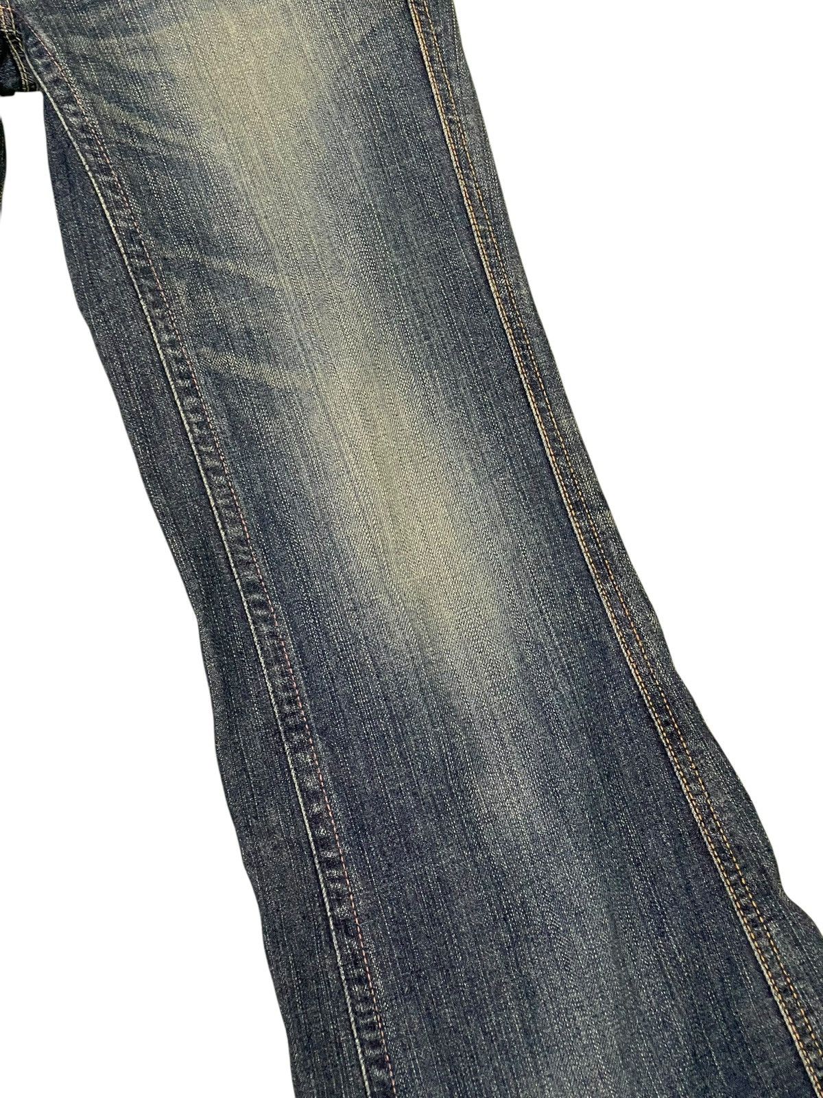 Comme des Garcons Flare Jeans Vienus Jean Edwin Distress Stretch Low Rise 2🟦 Size US 28 / EU 44 - 7 Thumbnail