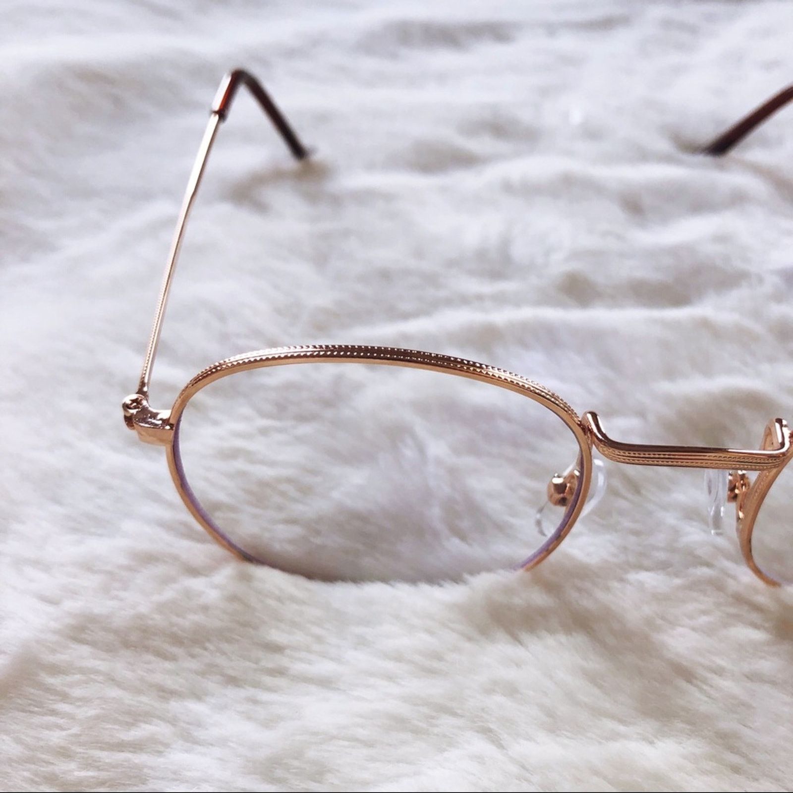 Other Chase Gold Round Computer Blue Light Glasses Size ONE SIZE - 9 Thumbnail