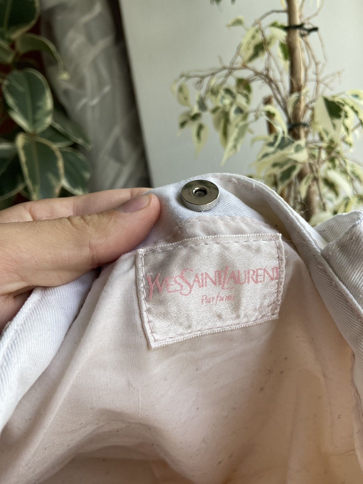 Vintage Yves Saint Laurent Tote Vintage Shopper Bag Big Logo Size ONE SIZE - 5 Thumbnail