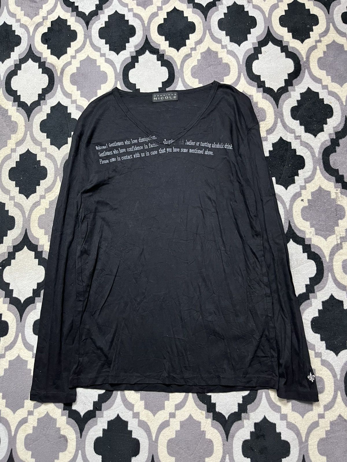 Nicole Club 2000s nicole quotes vkei longsleeve tshirt Size US M / EU 48-50 / 2 - 1 Thumbnail