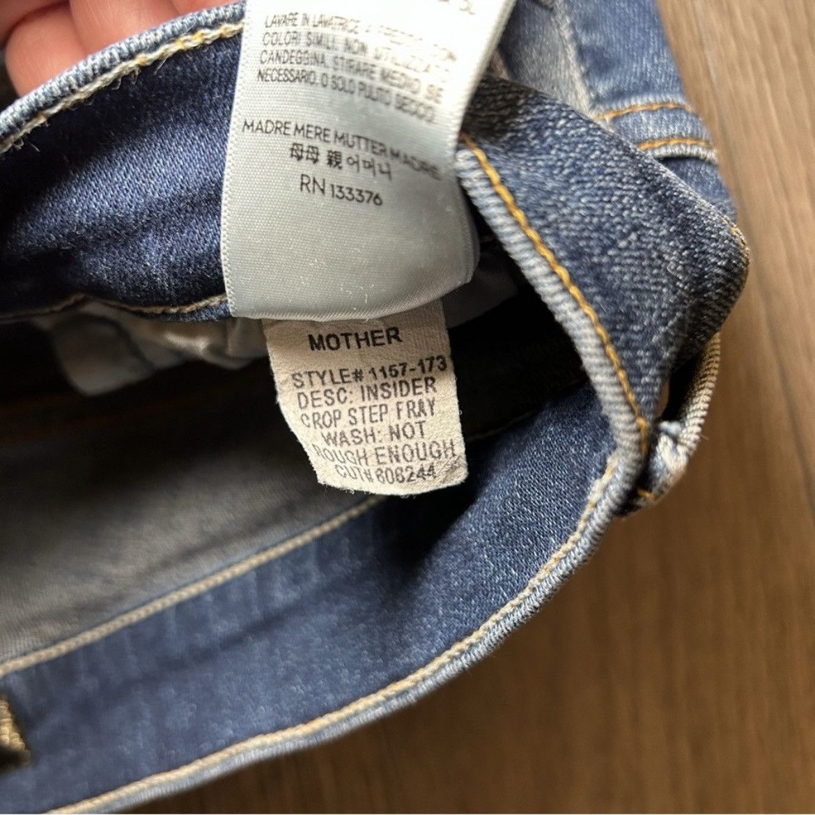 MOTHER MOTHER Insider Crop Step Fray in Not Rough Enough Size 27 Size 27" / US 4 / IT 40 - 8 Thumbnail
