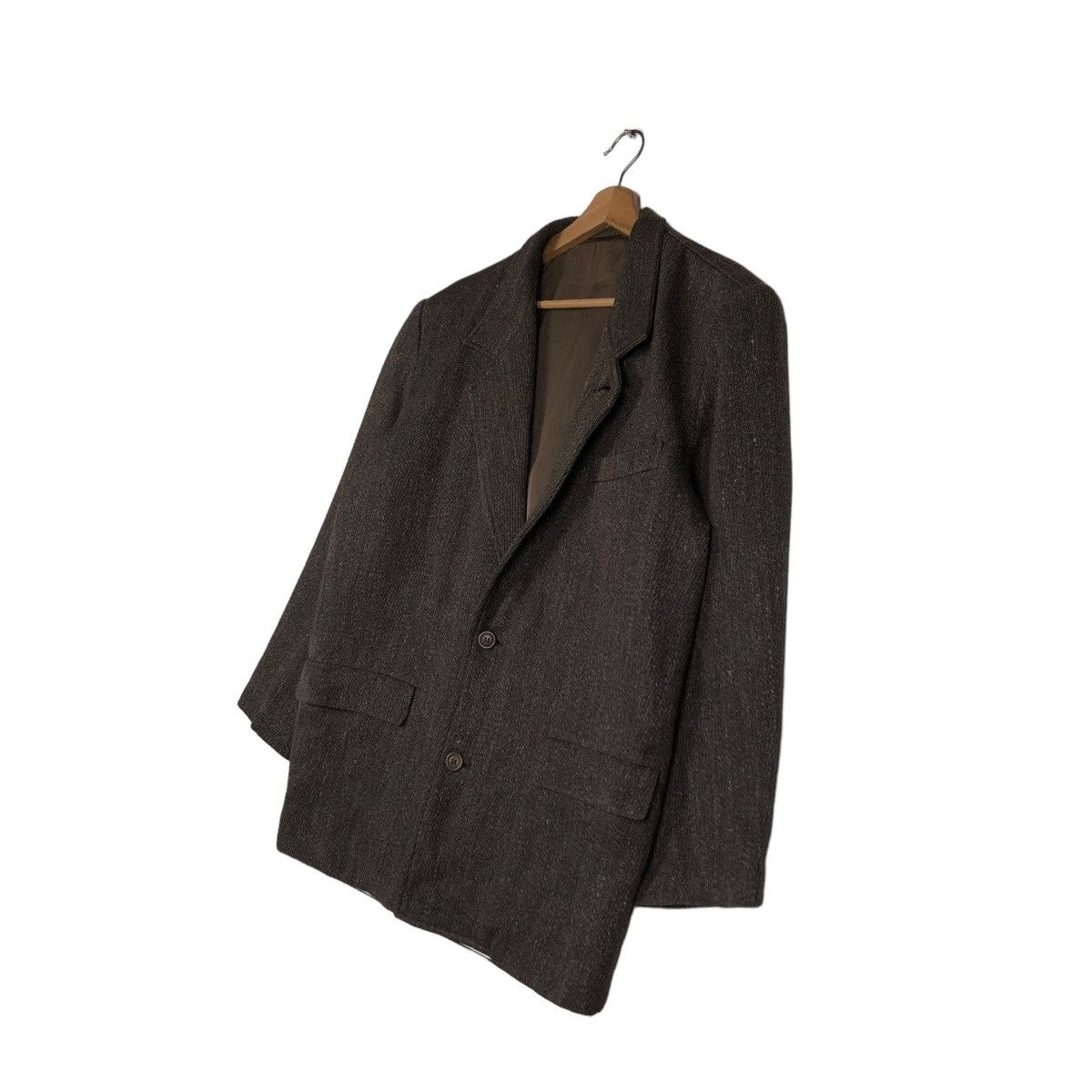Issey Miyake 🔥VINTAGE ISSEY MIYAKE MEN WOOL HERRINGBONE DOUBLE BREAST Size US S / EU 44-46 / 1 - 4 Thumbnail