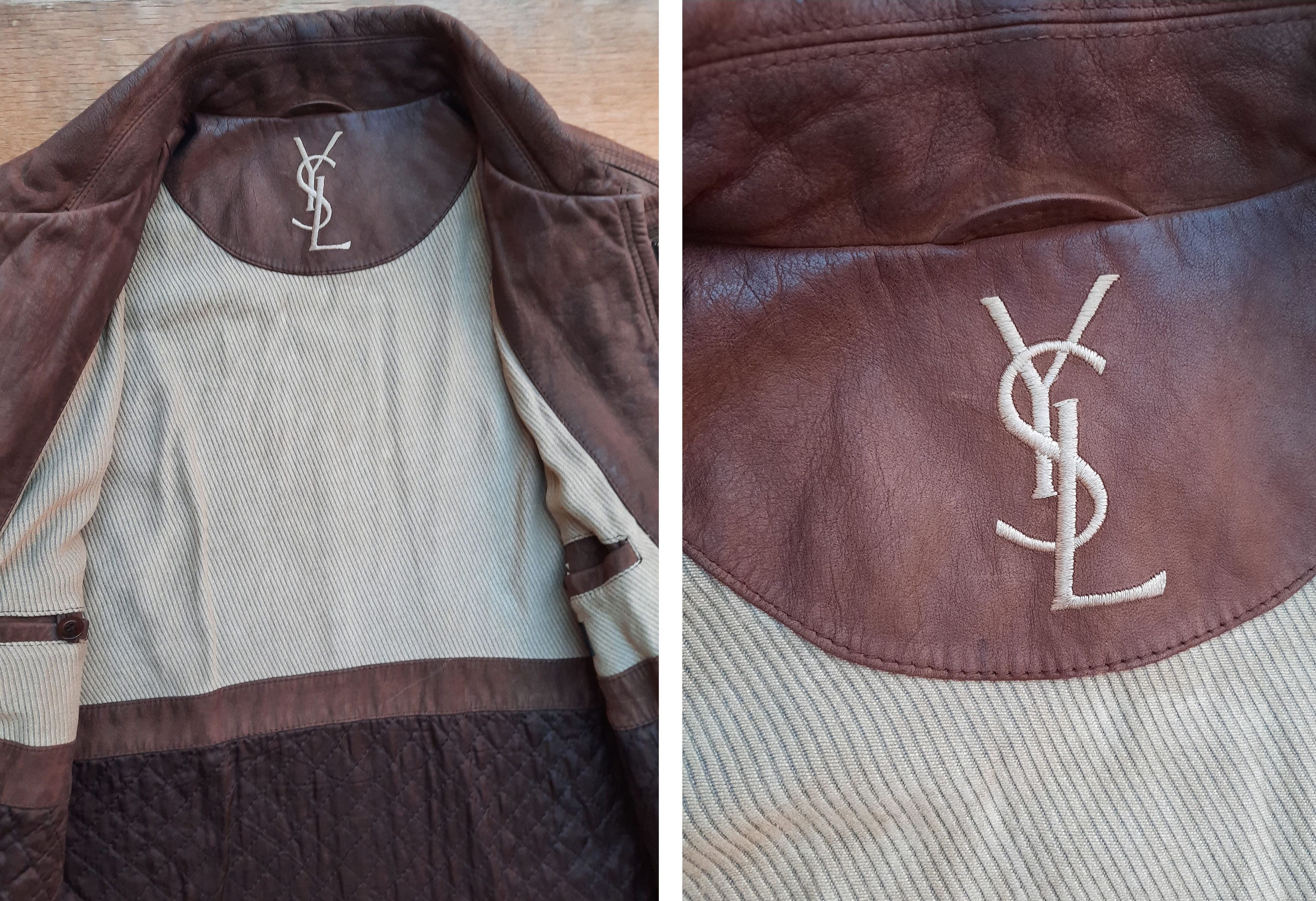 Yves Saint Laurent Yves Saint Laurent utility coat Jacket italy leather SZ 50 Size US M / EU 48-50 / 2 - 4 Thumbnail