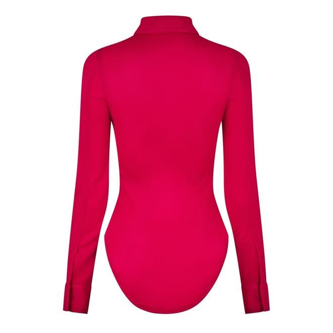 Bottega Veneta Bottega Veneta Slim Fit Knit Shirt in Pink Size M / US 6-8 / IT 42-44 - 2 Thumbnail