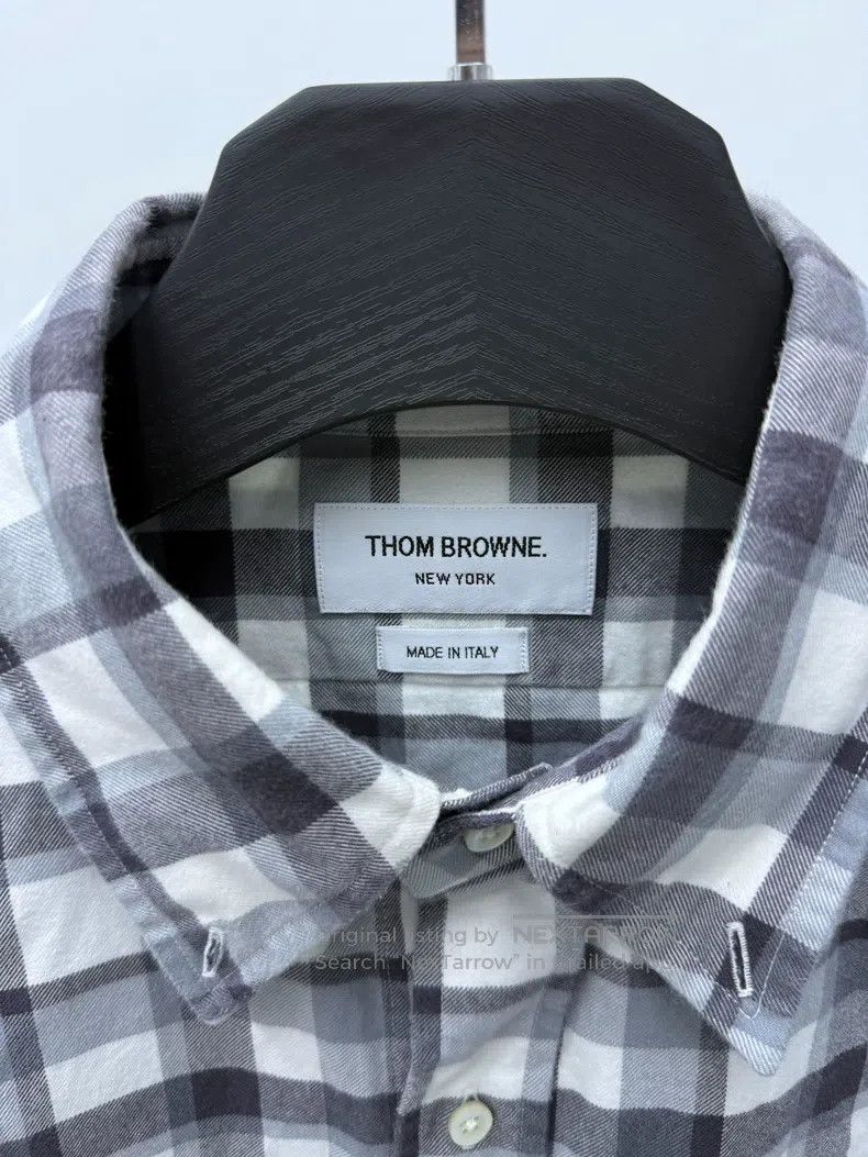 Thom Browne Thom Browne Double-breasted plaid shirt Size US M / EU 48-50 / 2 - 3 Thumbnail