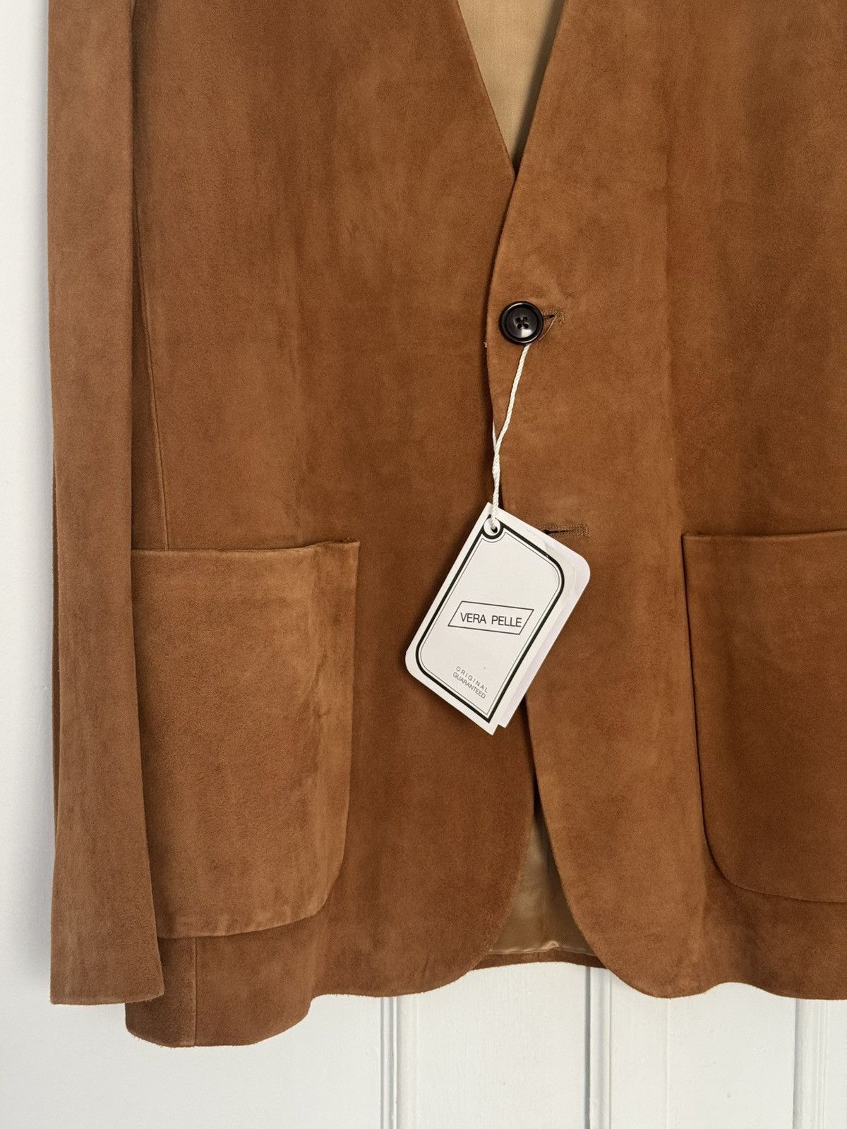 Beams Japan Beams Made in Italy Collarless Suede Jacket 42 XS NWT Size US XS / EU 42 / 0 - 6 Thumbnail