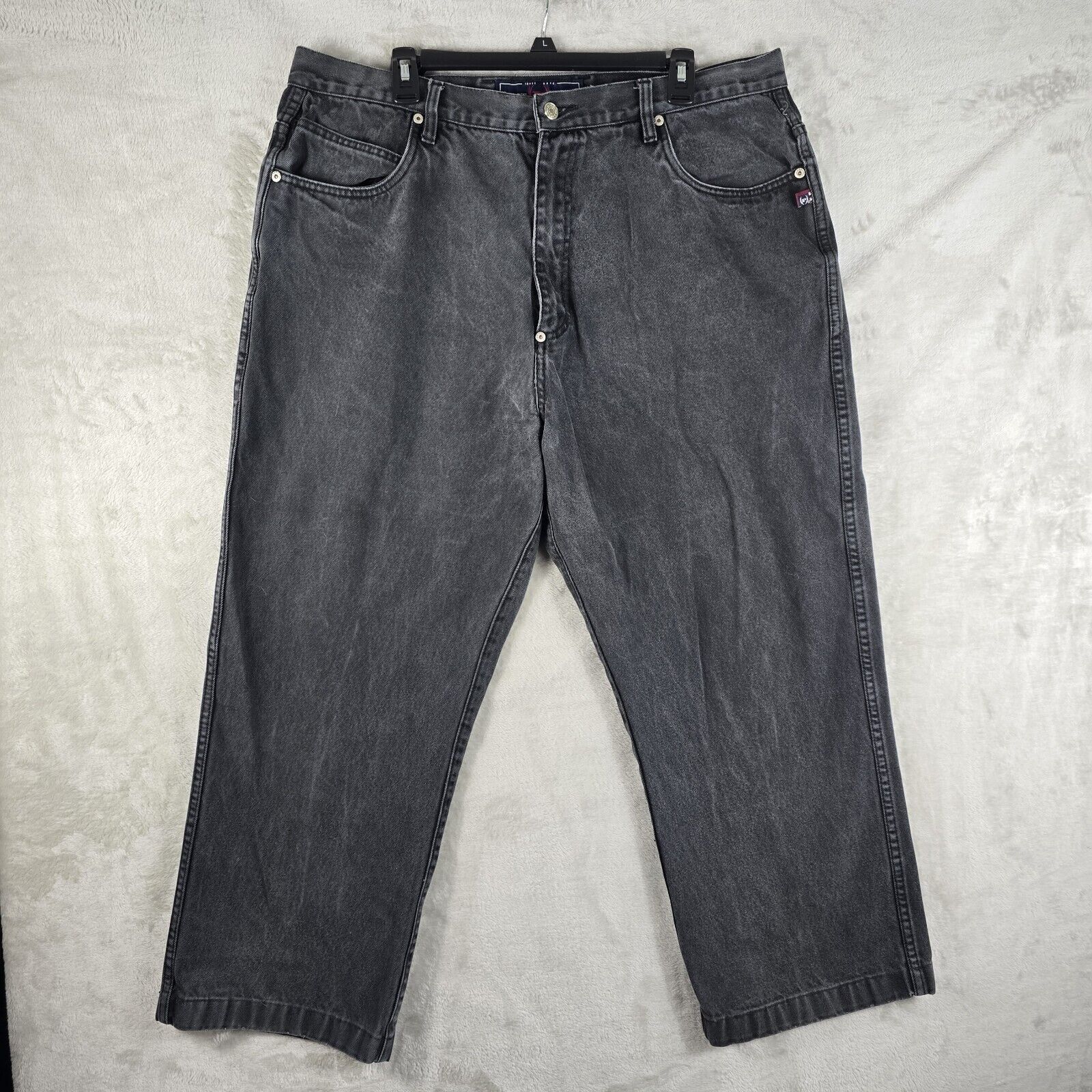 Phat Farm Vintage Phat Farm Black Jeans Mens 40x28 Baggy Skater Y2K Size US 40 / EU 56 - 5 Thumbnail