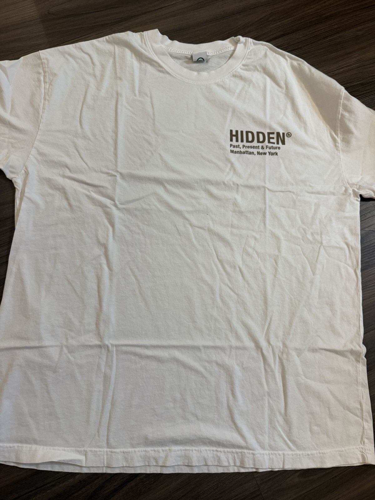 HIDDEN Hidden NY Drift Mark Logo Tee White XL Size US XL / EU 56 / 4 - 2 Thumbnail
