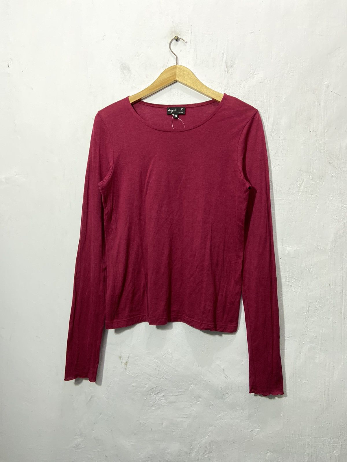 Agnes B Long Sleeve Stretch Tshirt