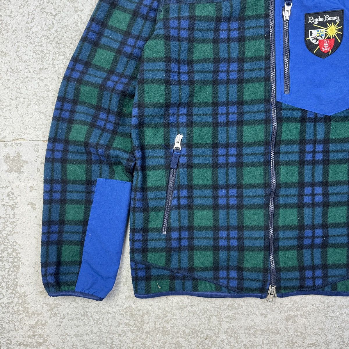 Psycho Bunny Psycho Bunny Plaid Fleece Hoodie Size M / US 6-8 / IT 42-44 - 5 Thumbnail