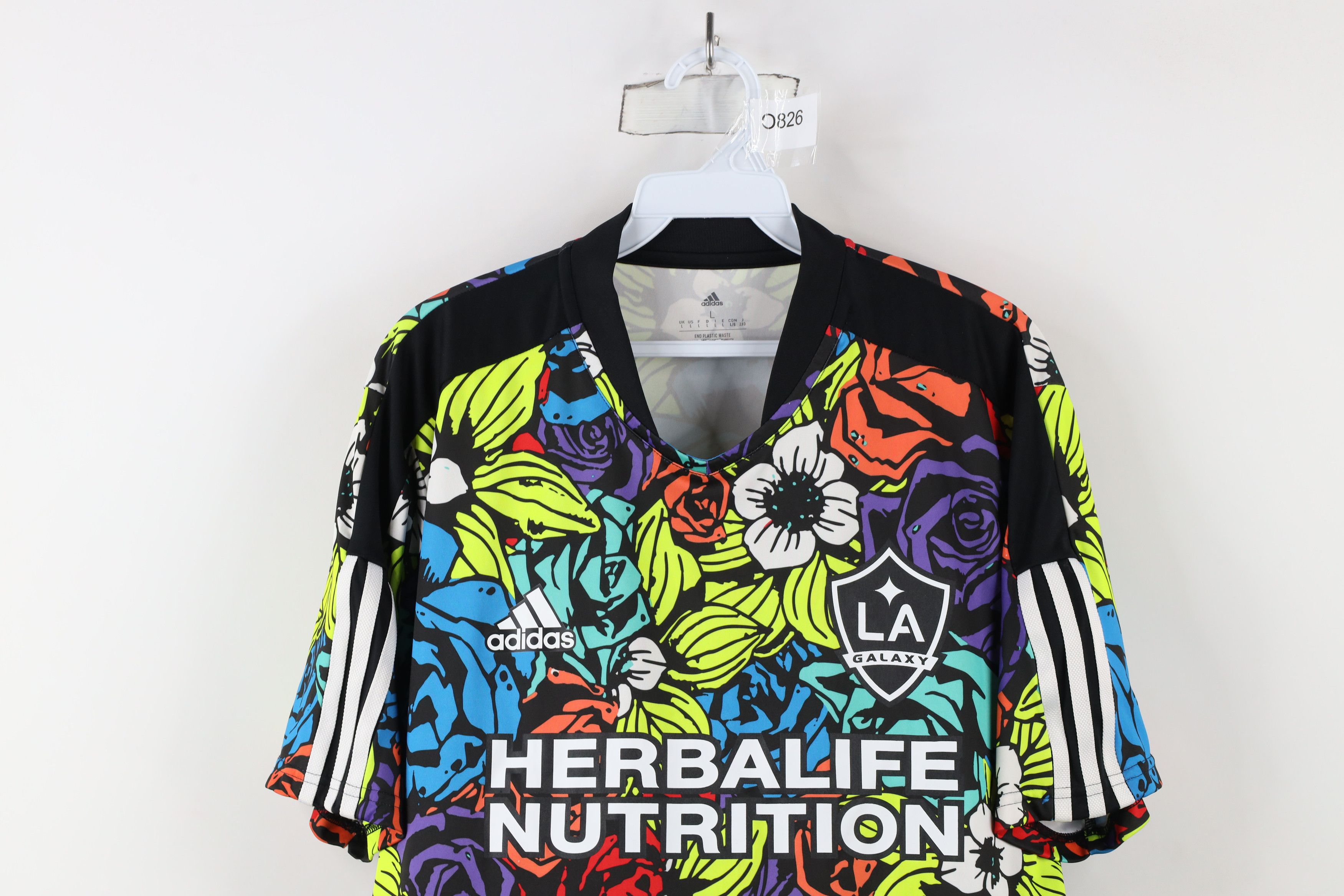 Adidas × Vintage Adidas Mens Flower Floral LA Galaxy Soccer Jersey Futbol Size US L / EU 52-54 / 3 - 2 Thumbnail