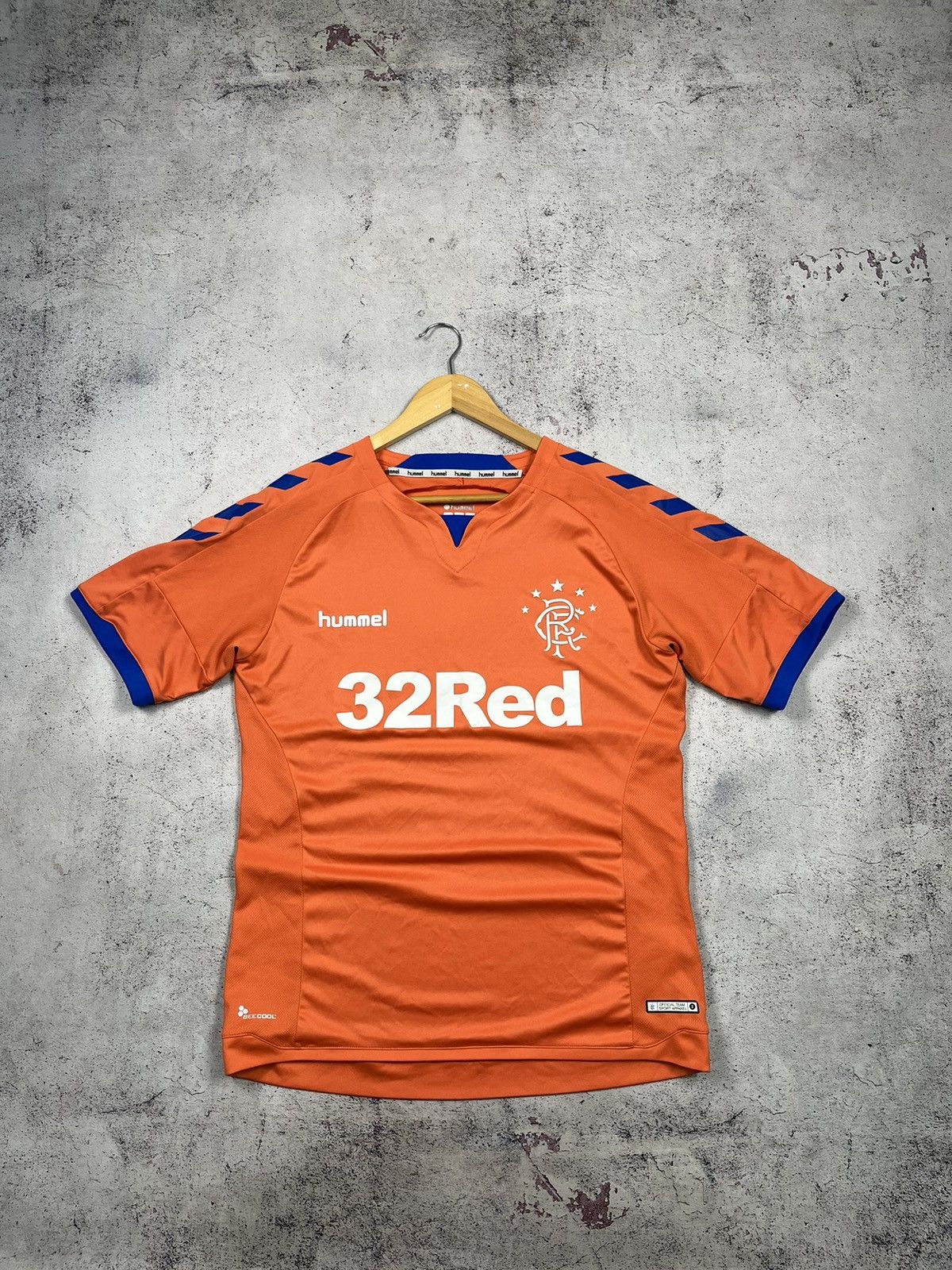 Hummel Hummel Glasgow Rangers 3rd 2018/2019 Soccer Jersey Football Size US L / EU 52-54 / 3 - 1 Thumbnail