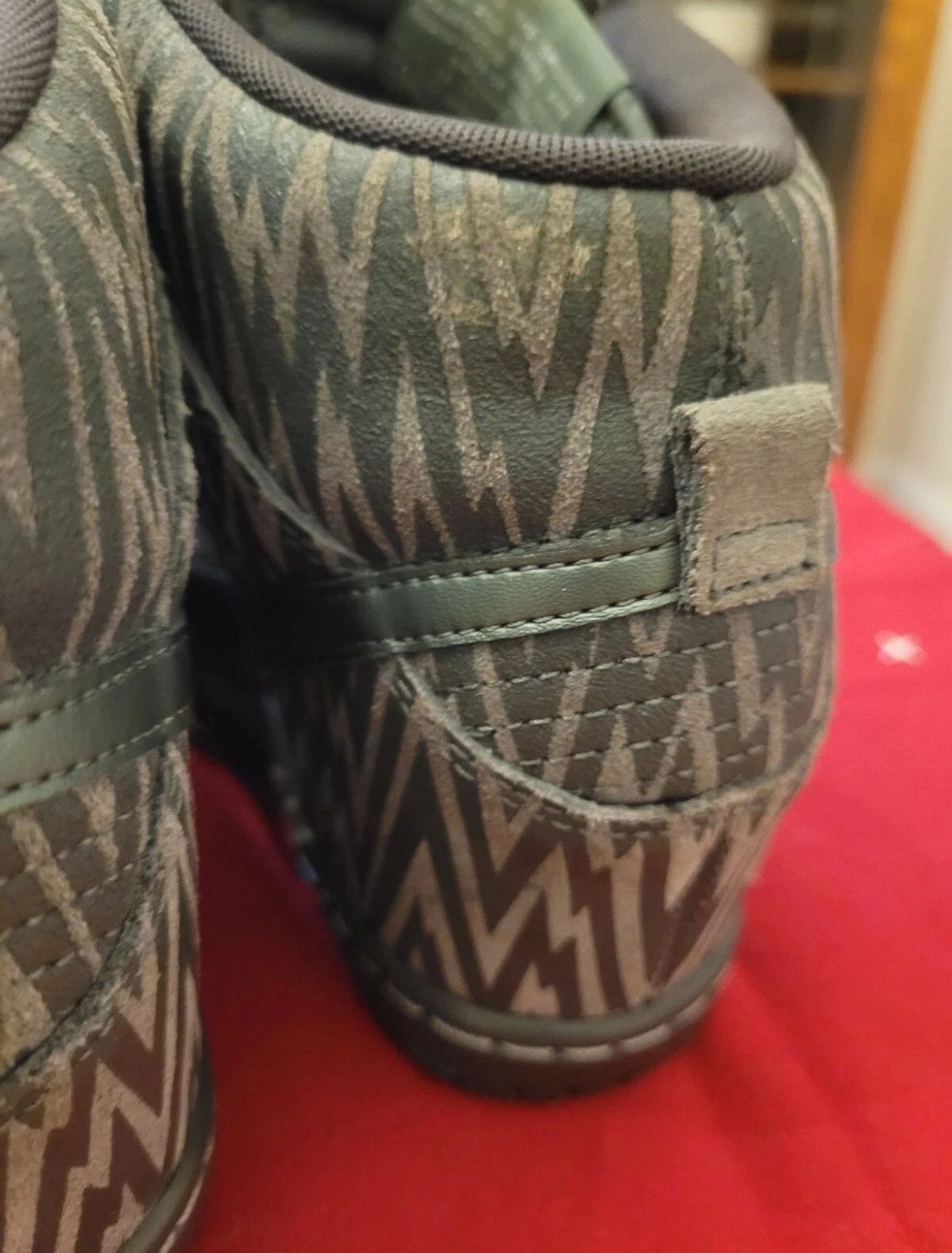 Nike 2013 Nike Dunk Sky High Print Dark Mica Green/Sea Spray Size US 7 / IT 37 - 12 Thumbnail