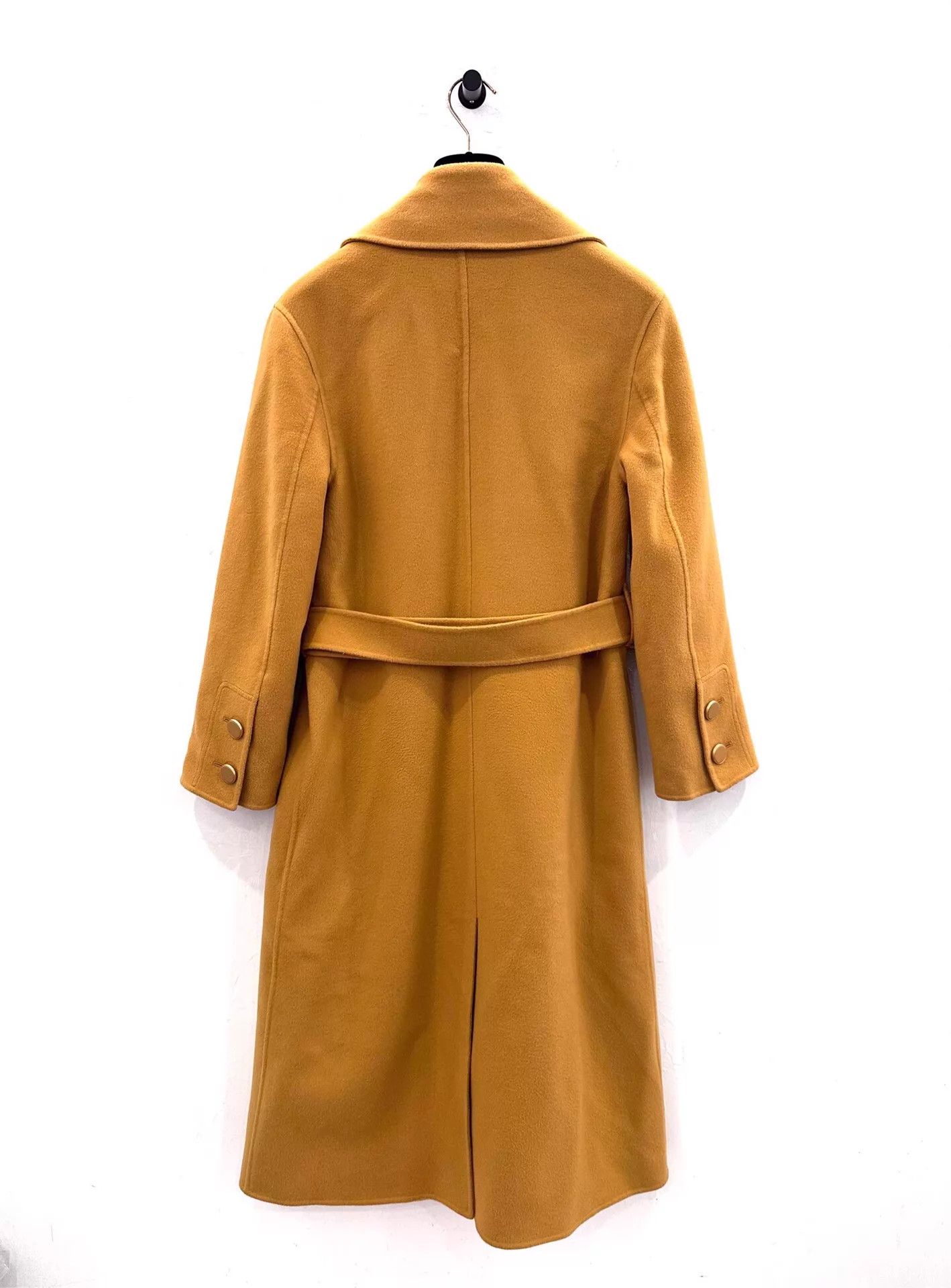 Loro Piana Loro Piana women's mustard yellow cashmere belted coat size 38 new Size XS / US 0-2 / IT 36-38 - 3 Thumbnail