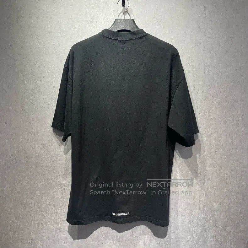 Balenciaga Balenciaga Solid Color Letter Embroidered Loose Short Slee Size US XS / EU 42 / 0 - 2 Thumbnail