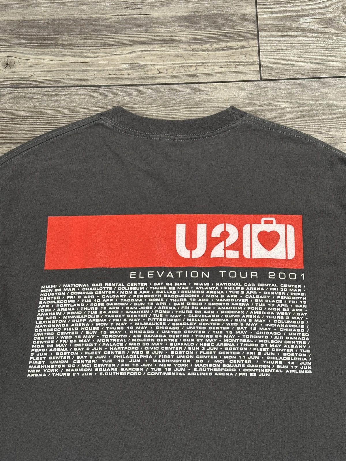 Band Tees Vintage Y2K U2 Elevation Tour Band T Shirt Size US M / EU 48-50 / 2 - 4 Thumbnail