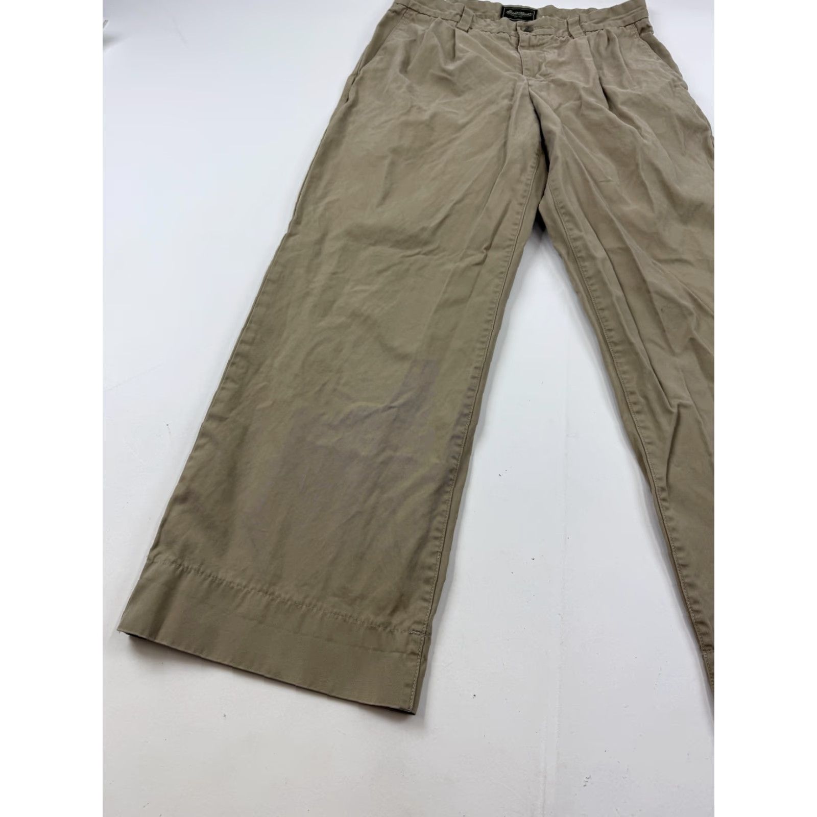 Eddie Bauer Eddie Bauer Pants Mens 33x29 Beige Pleated Khakis Straight Leg Cotton Casual Pants Mens 33 Beige Khakis Pleated Front Straight Leg Pocket Type: Slash Size US 33 - 2 Thumbnail