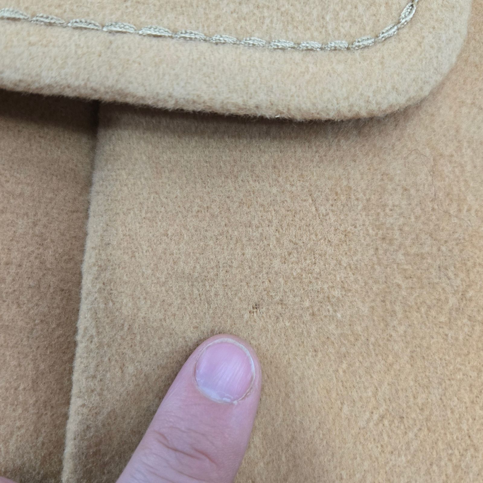 Vintage 60s Tan Camel Wool Double Breasted Mod Coat Size Medium Size M / US 6-8 / IT 42-44 - 6 Thumbnail