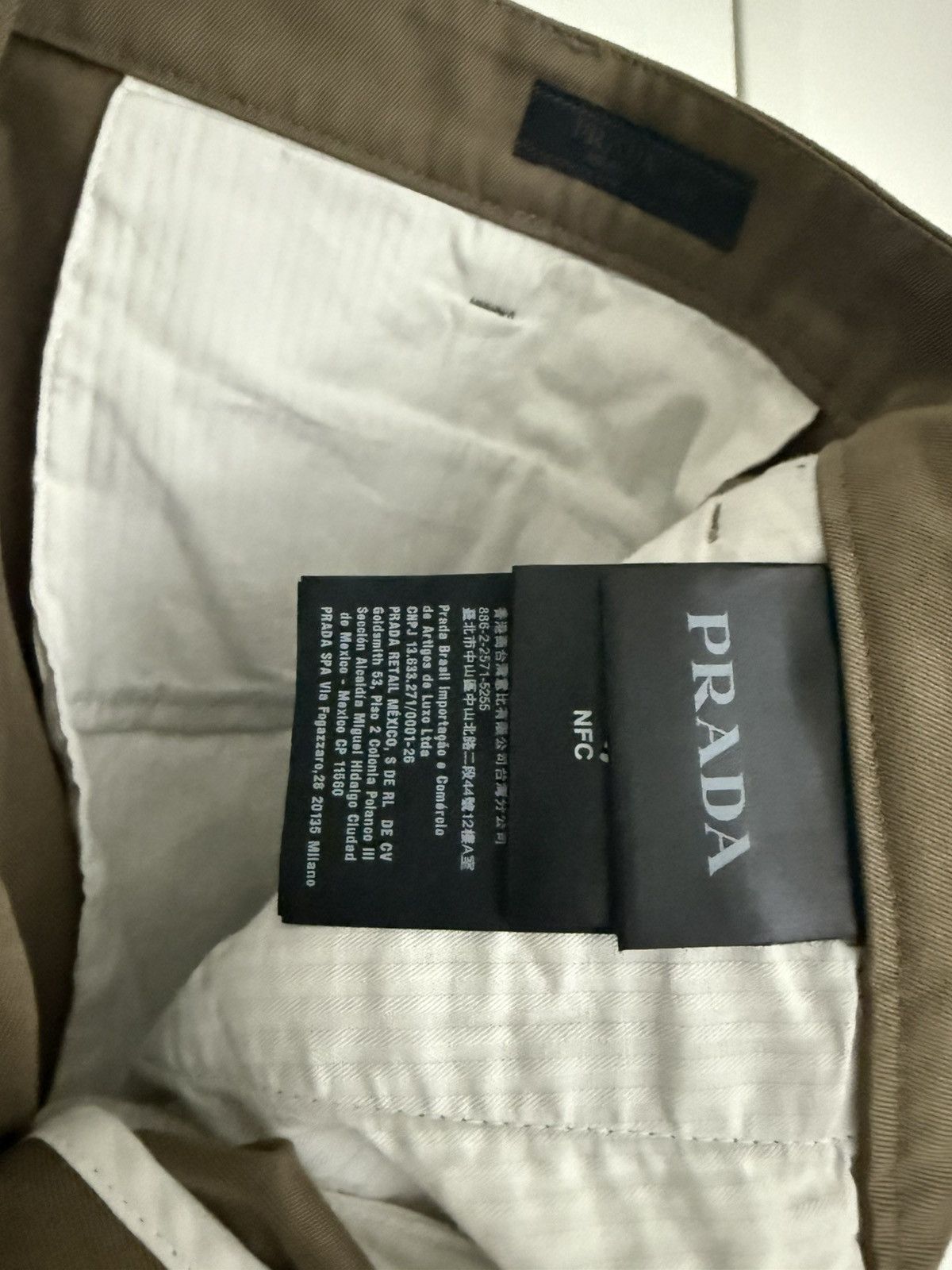Prada Prada Cotton Trousers Sz 50 (US 34W) NWT/Never Worn Size US 34 / EU 50 - 2 Thumbnail