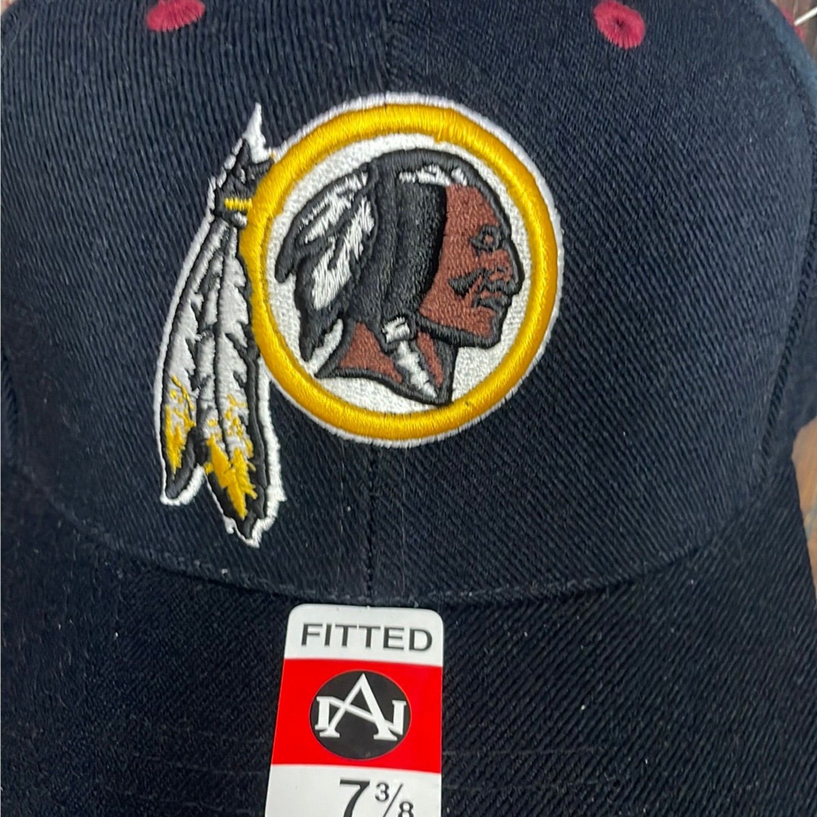 NFL Vintage 90s Washington Redskins Fitted Game Day Hat 7 3/8 Size ONE SIZE - 4 Thumbnail