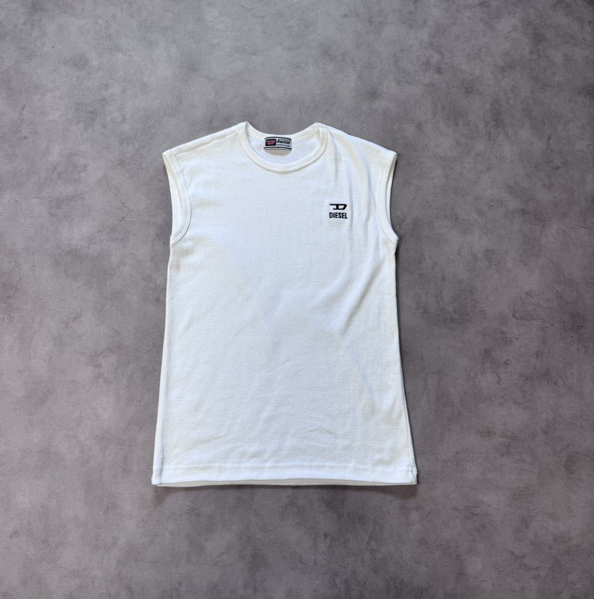 Diesel Vintage Diesel Sleeveless T-Shirt White Men's Size:M Y2K Size US M / EU 48-50 / 2 - 1 Thumbnail