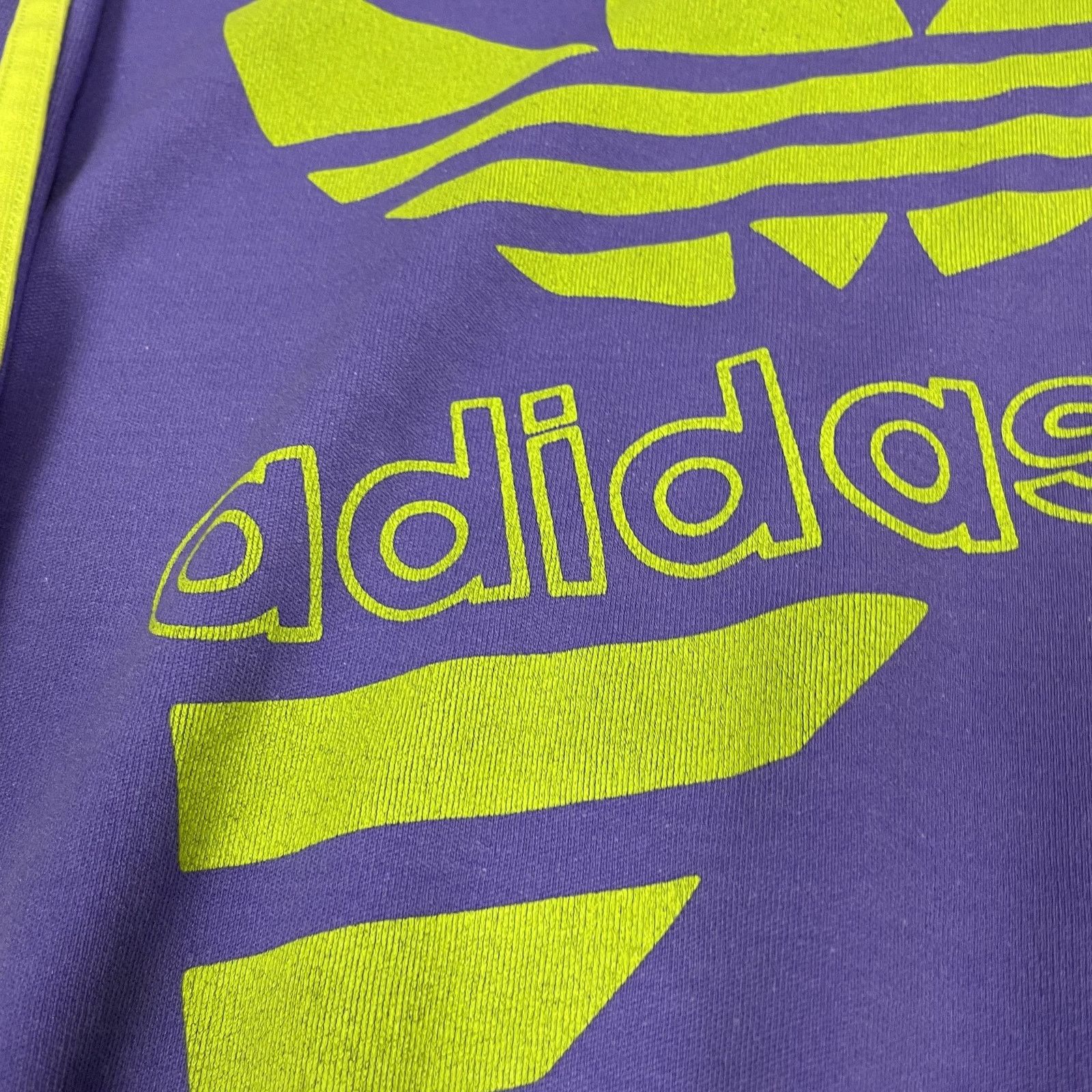 Adidas × Vintage Adidas Men's Purple Cotton Trefoil Center Logo Sweatshirt Size US M / EU 48-50 / 2 - 3 Thumbnail