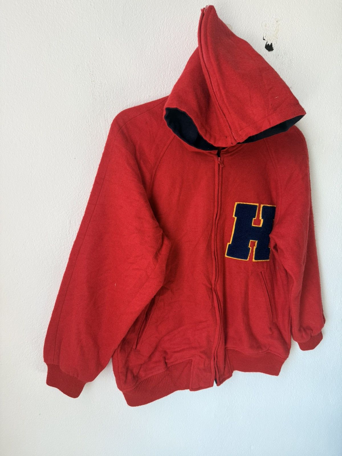 Japanese Brand JAPAN BRAND TENT HOUSE VARSITY JACKET WITH HOODIES ZIPPER Size US S / EU 44-46 / 1 - 2 Thumbnail