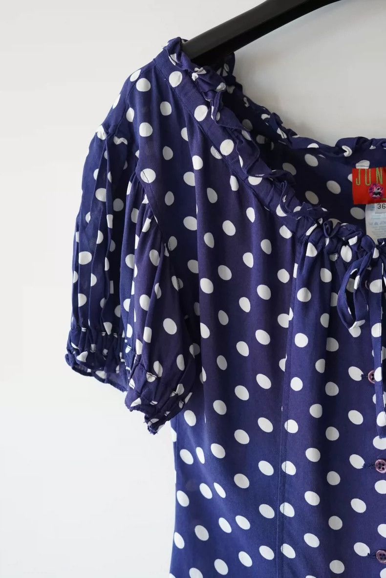 Kenzo KENZO Blue and white jade bubble sleeve top Size XS / US 0-2 / IT 36-38 - 4 Thumbnail