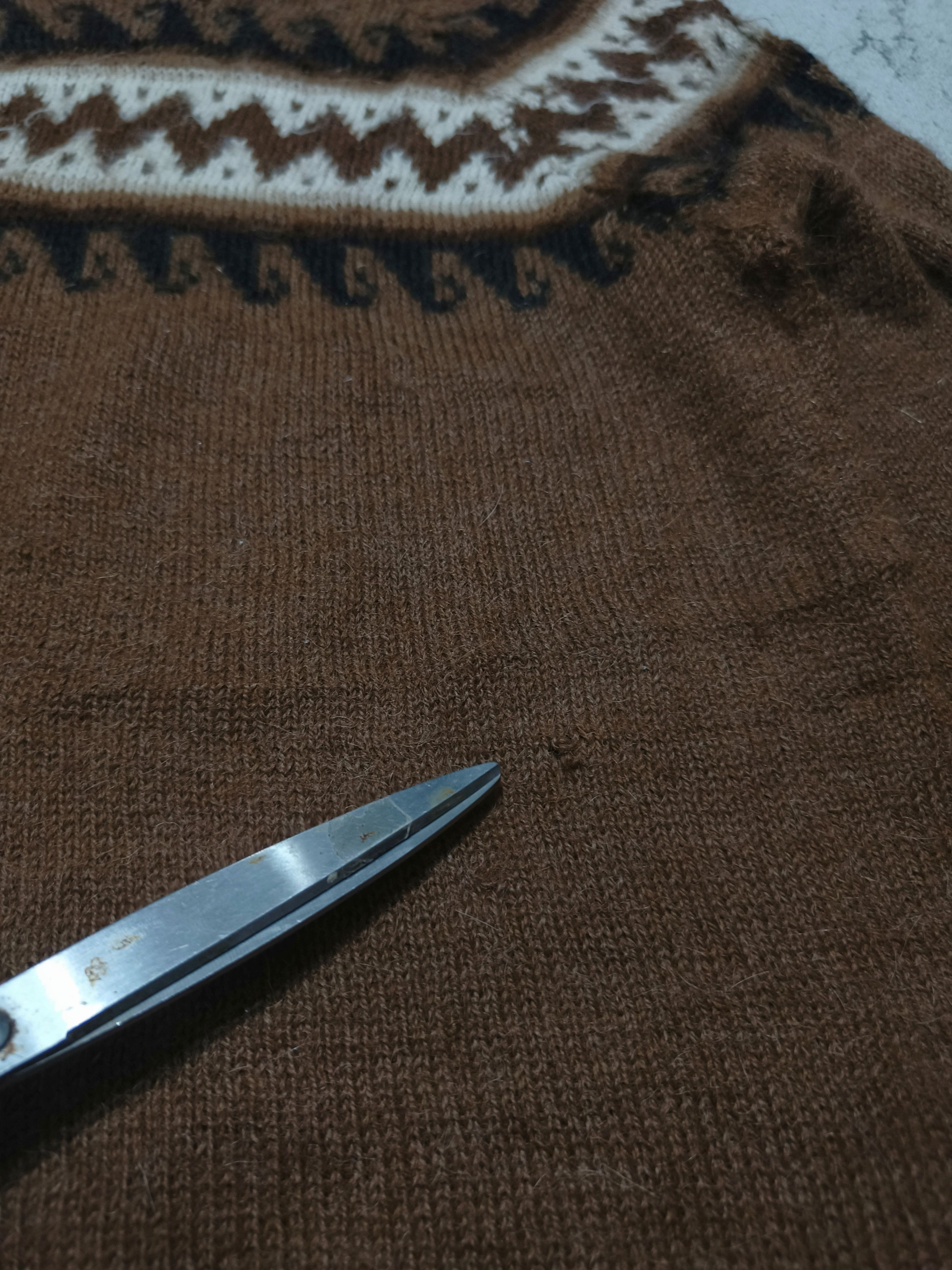Other Vintage 40s 50s Hand Made Knit Wool Crewneck Sweater Size US M / EU 48-50 / 2 - 7 Thumbnail