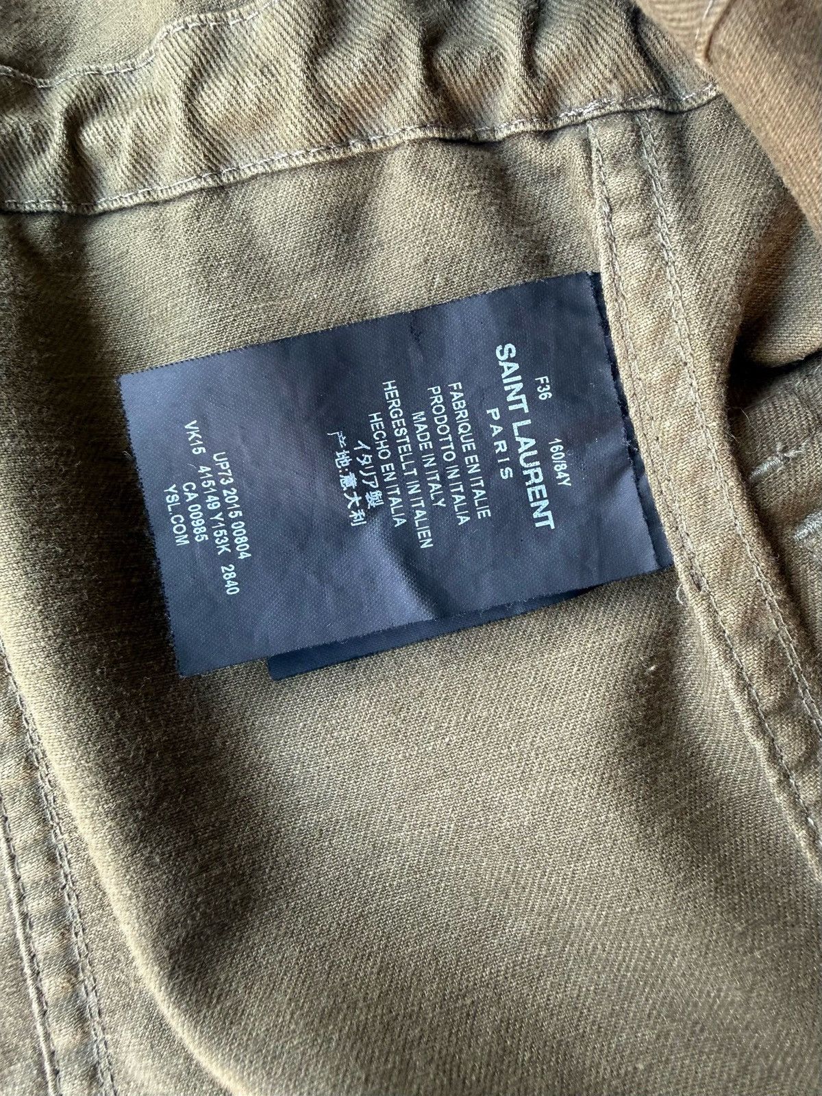 Saint Laurent Paris SAINT LAURENT PARIS 16AW MILITARY COAT Size US XS / EU 42 / 0 - 9 Thumbnail